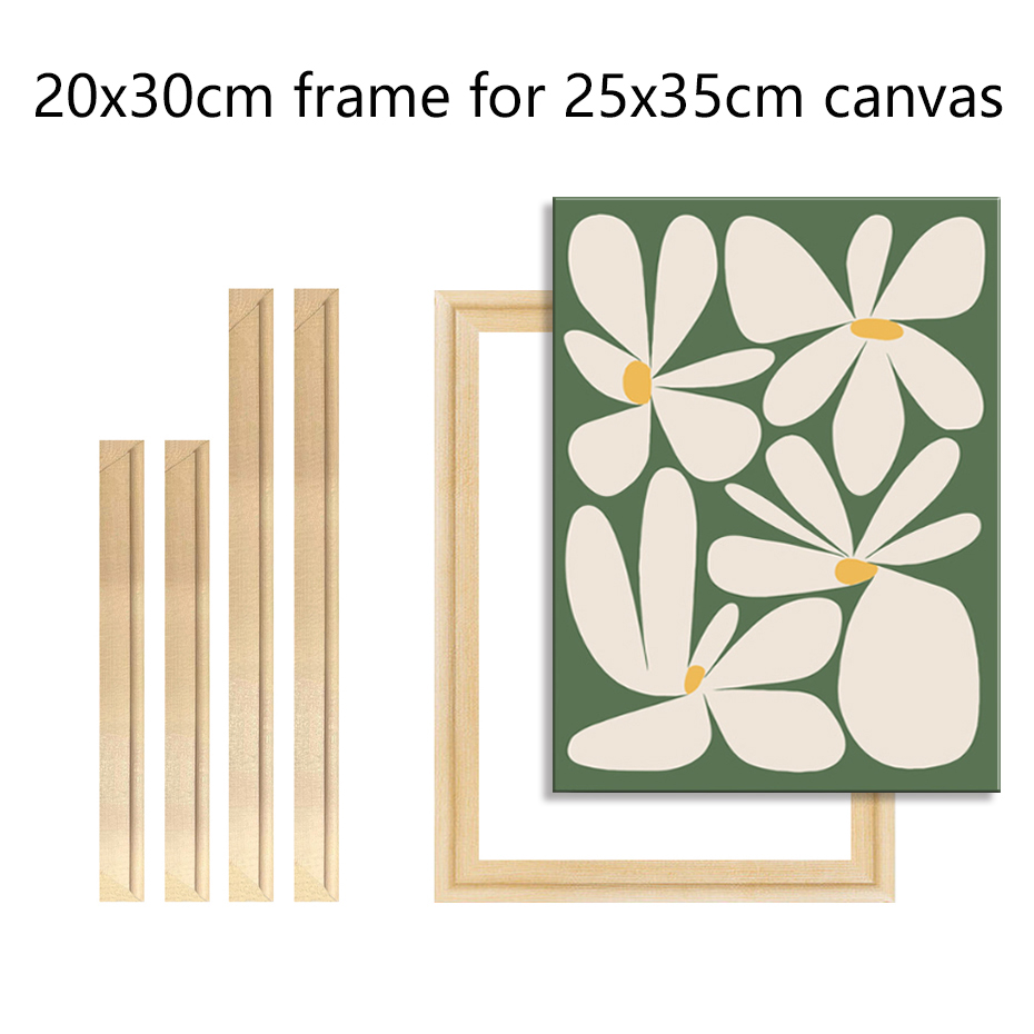 Engraved Wood Frame - 20x30cm Wooden Frame for 25x35cm Pictures