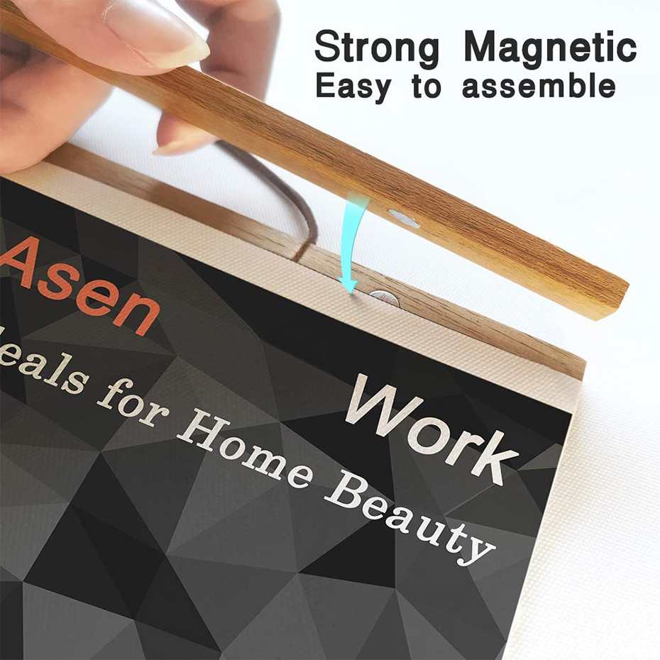 2130 40 50cm Magnetic Poster H - Engraved Wood Frame recension och pris