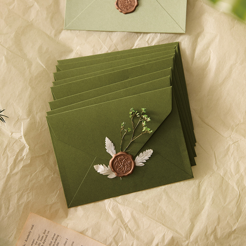 30pcs/lot 16x12cm Green Envelo - Wax Seal Letter Kit recension och pris
