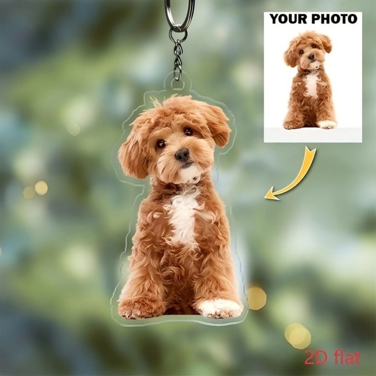 Custom Photo Keychain – Person - Pet Portrait Custom recension och pris