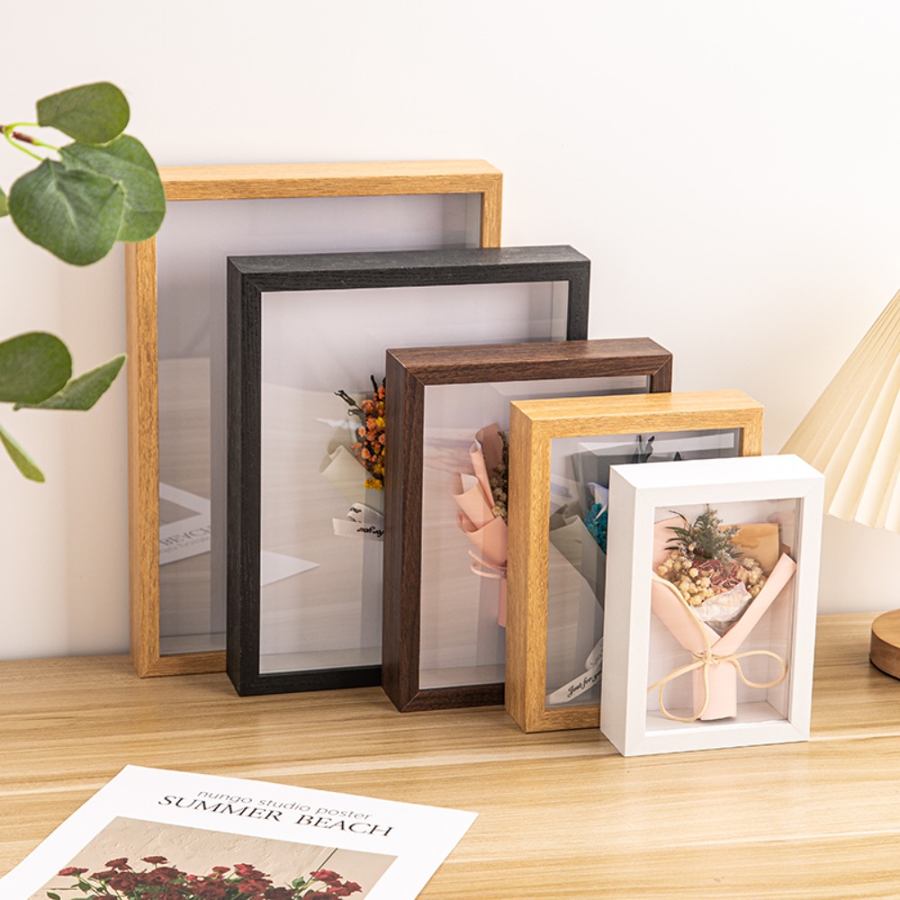 Durable Multi-size Shadow Box  - Engraved Wood Frame recension och pris