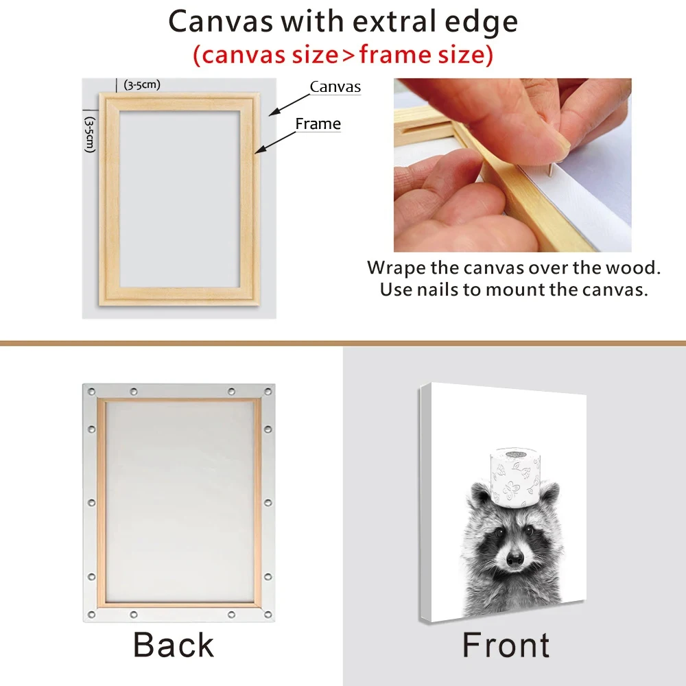 20-160cm DIY Wooden Picture Fr - Engraved Wood Frame recension och pris