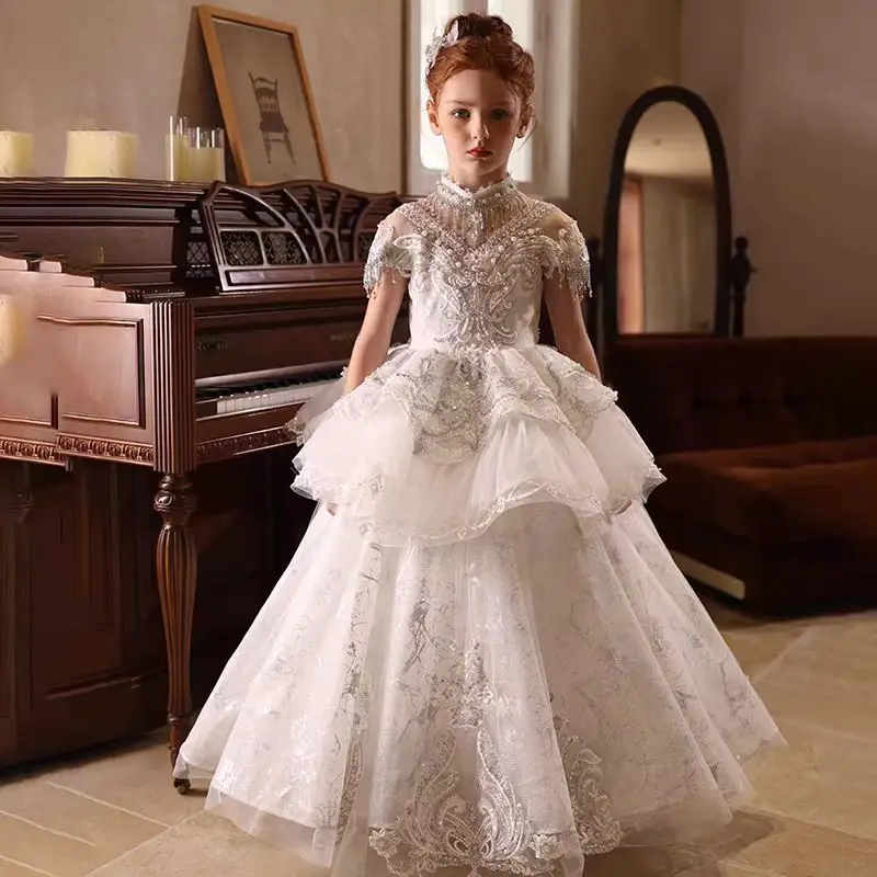 Custom Flower Girl Dress Weddi - Birth Flower Necklace recension och pris
