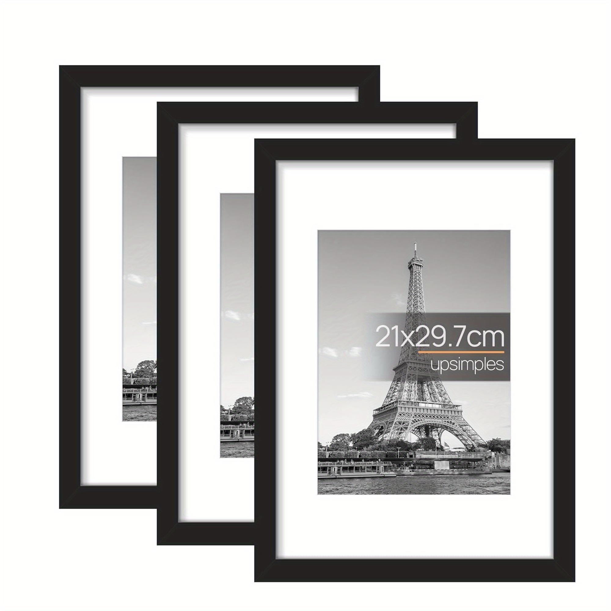 3pcs Wooden Photo Frames for P - Engraved Wood Frame recension och pris
