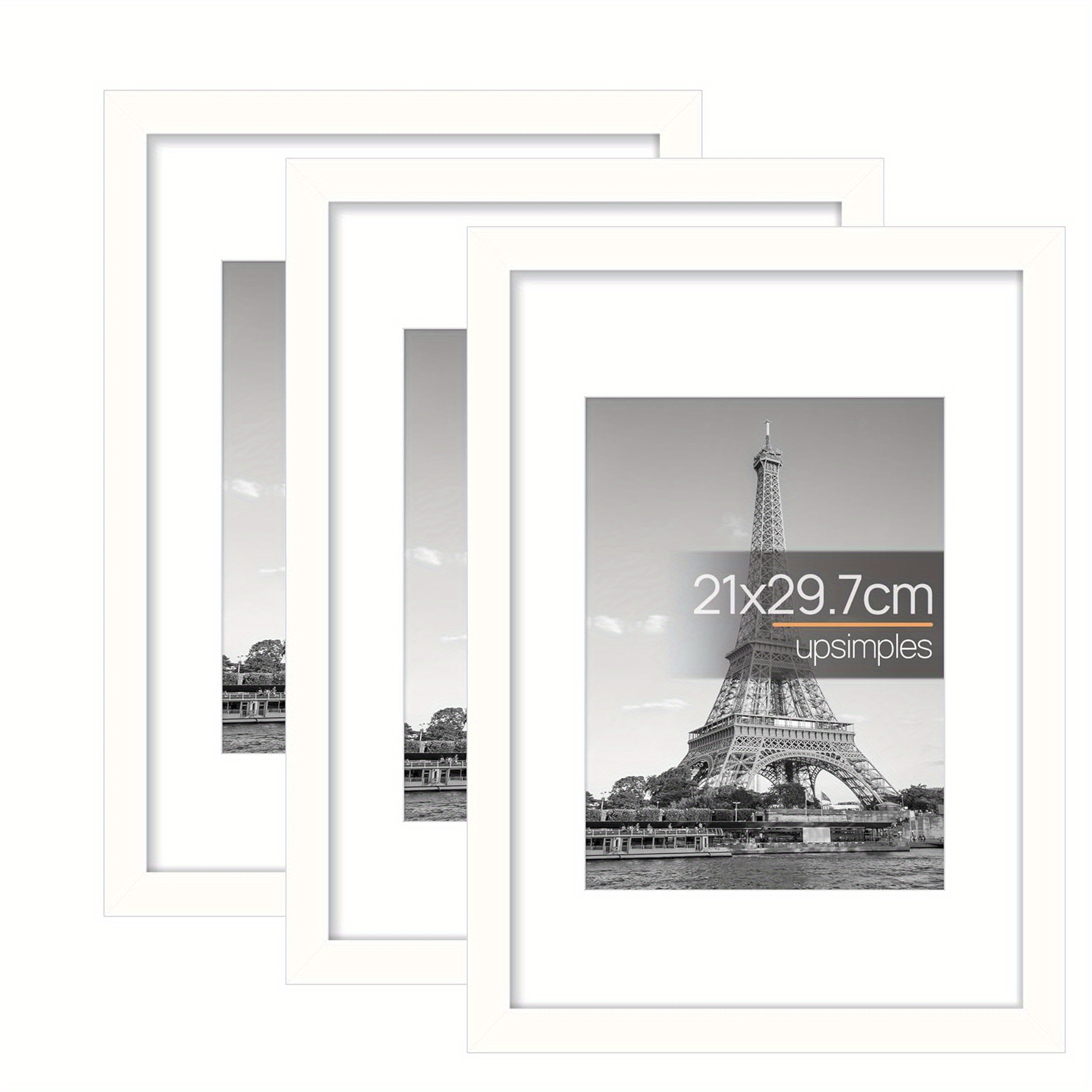 3pcs Wooden Photo Frames for P - Engraved Wood Frame recension och pris