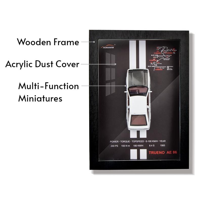 3D Wooden Photo Frame With 1/3 - Engraved Wood Frame recension och pris