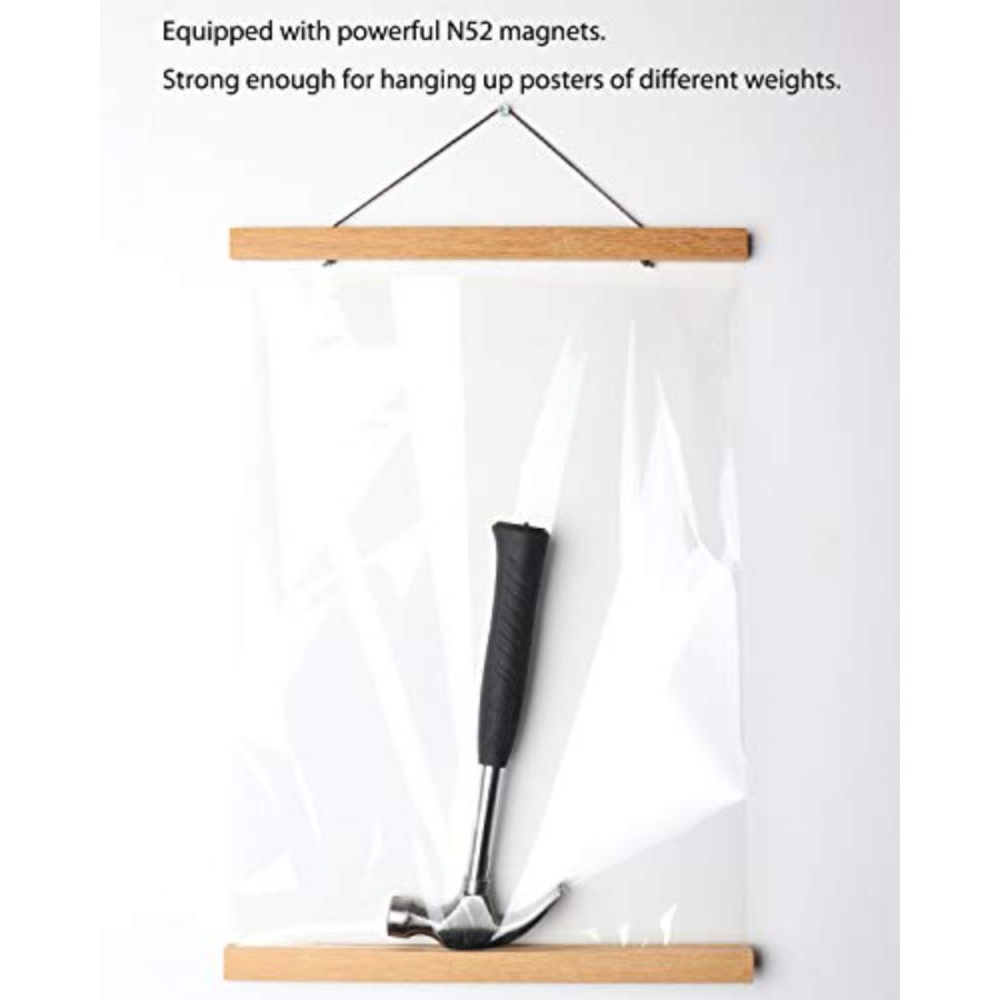 Magnetic Poster Hanger Frame,  - Engraved Wood Frame recension och pris