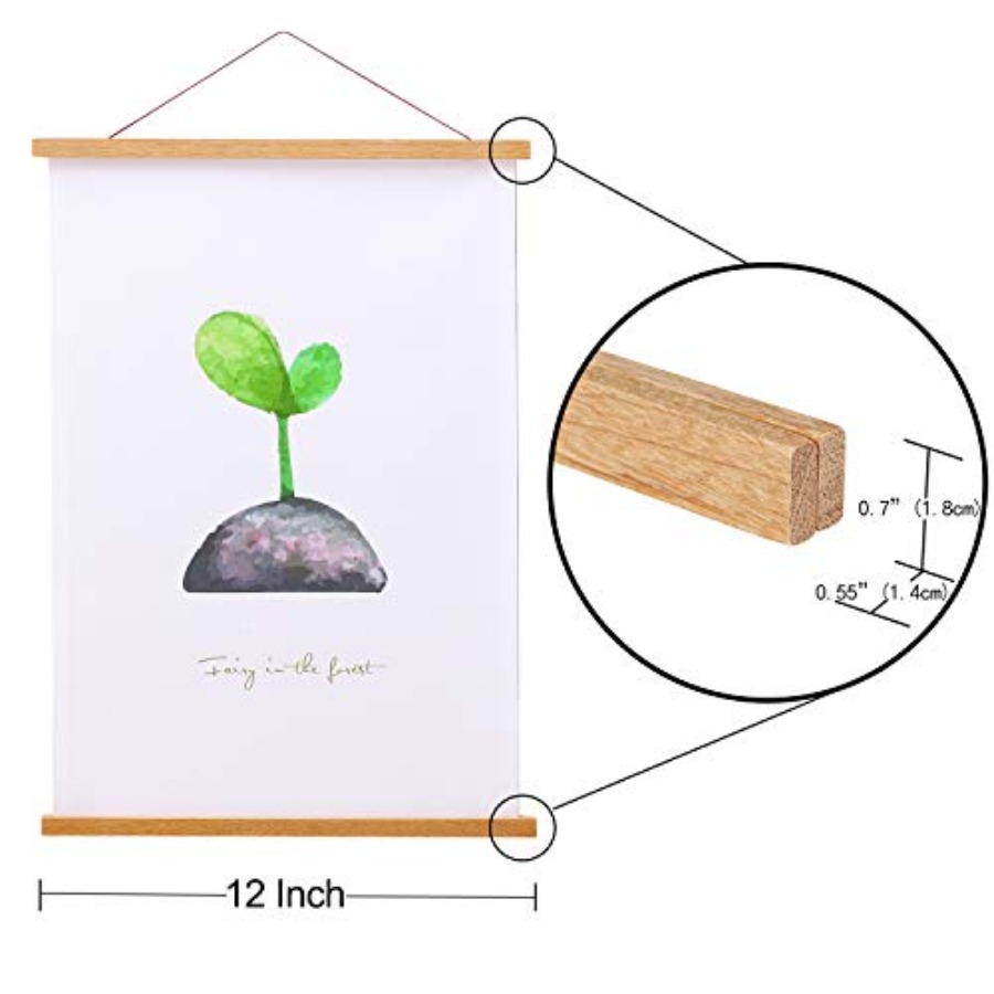 Magnetic Poster Hanger Frame,  - Engraved Wood Frame recension och pris